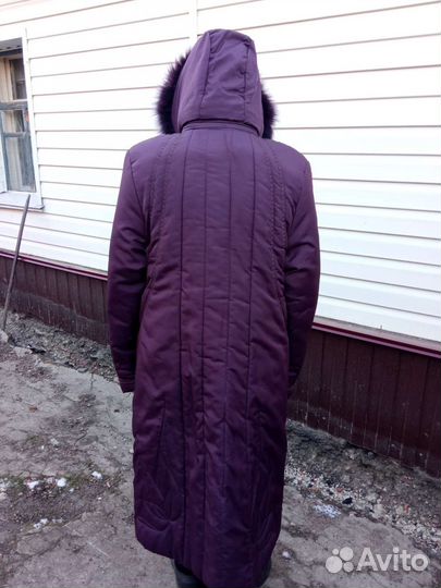 Пуховик женский длинный 50-52