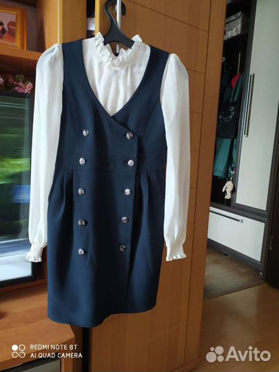 Сарафан с блузкой для начальной школы