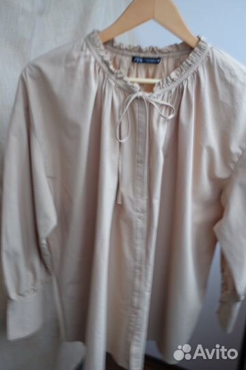 Блуза Zara поплин M-L