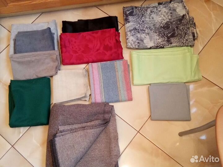 Отрезы тканей для шитья (12шт)