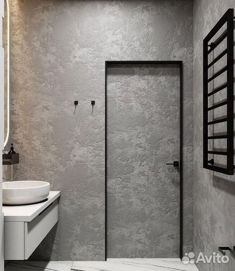 Скрытые межкомнатные двери под отделку