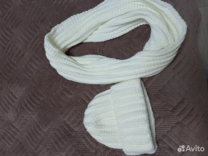 Шапка и снуд женские зимние