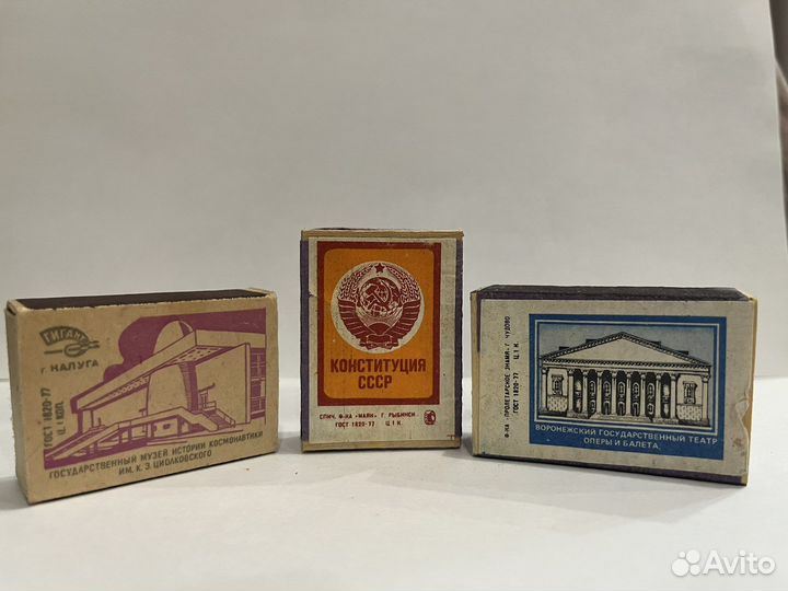 Спички СССР в деревянном коробке