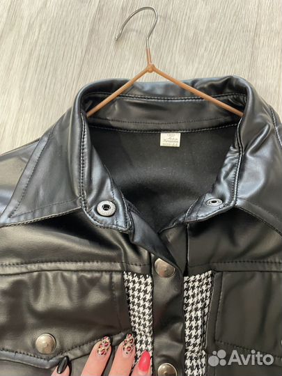 Рубашка из экокожи