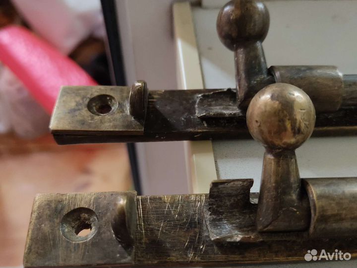 Старина латунь шпингалеты.царизм