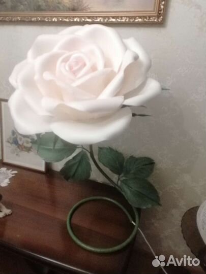 Светильник - роза (из изолона)