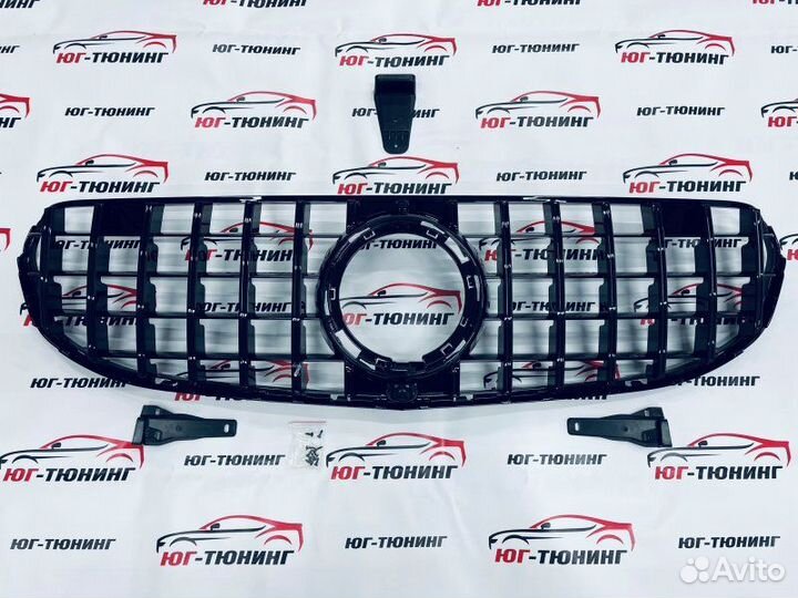 Решетка GT black на Mercedes GLC 253 рест не AMG
