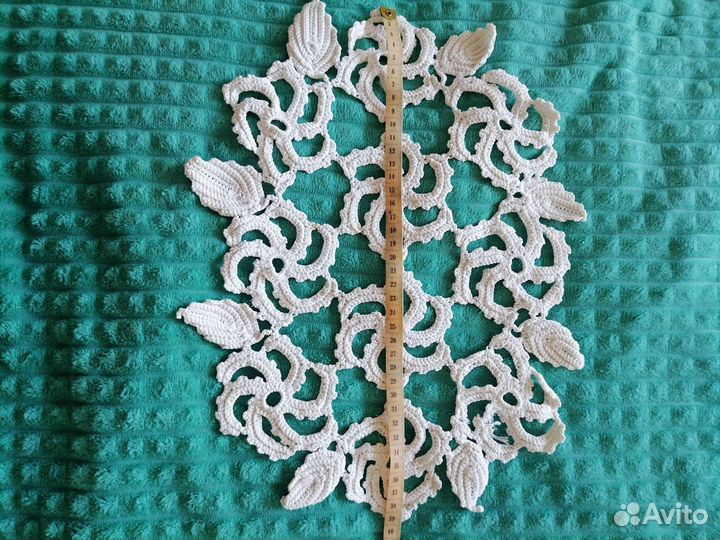 Салфетка х/б, связанная крючком