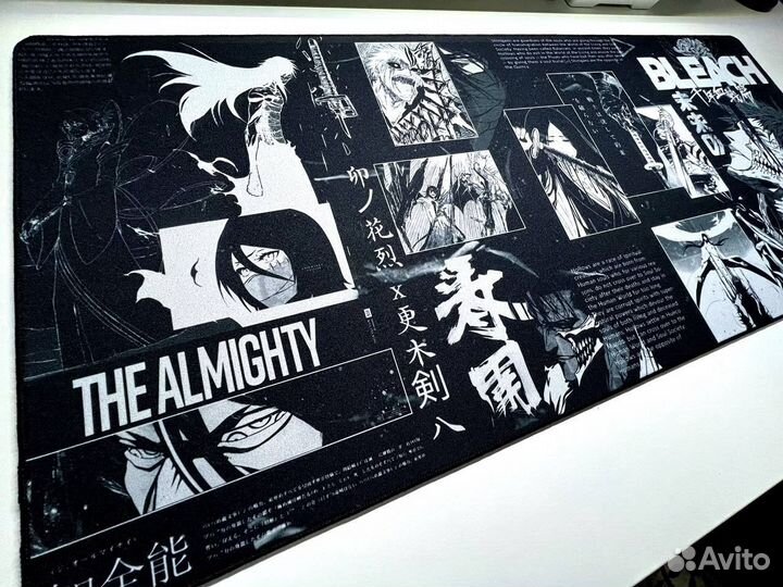 Большой кастомный коврик для мыши жаккард Bleach