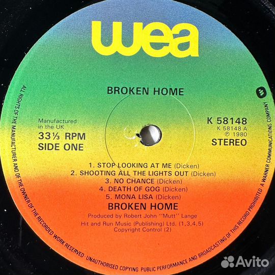 Broken Home – Broken Home (Англия 1980г.)