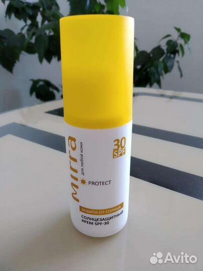 Солнцезащитный крем SPF 15, 30, 50 Мирра