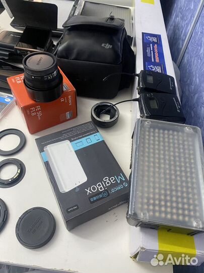 Объектив накамерный монитор свет радиопетли и тд