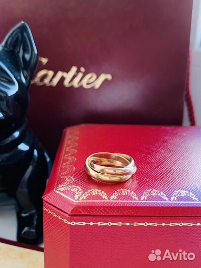 Золотое кольцо trinity cartier классическая модель