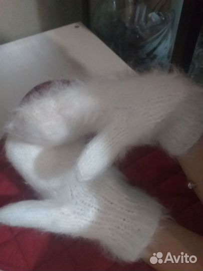 Перчатки. Варежки из кролика