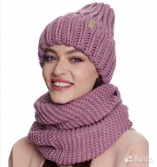 Комплект шапка и снуд