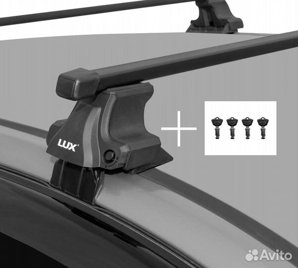 Багажник поперечины D-Lux стальной с замками
