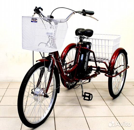 Электровелосипед трехколесный E-3W 24'' со склада