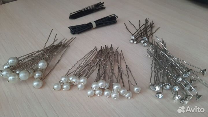 Шпильки жемчуг / камни/ стразы