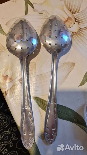 Ложка шумовка СССР алюминиевая