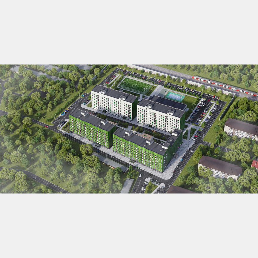 2-к. квартира, 53,3 м², 1/9 эт.