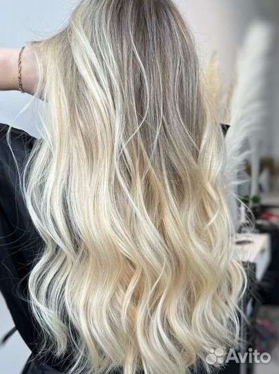 Окрашивание волос Блонд /Матирование/Уход