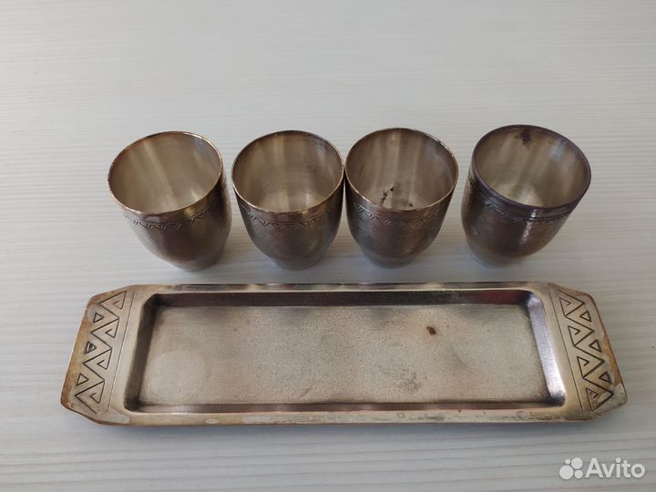 Рюмки серебро СССР