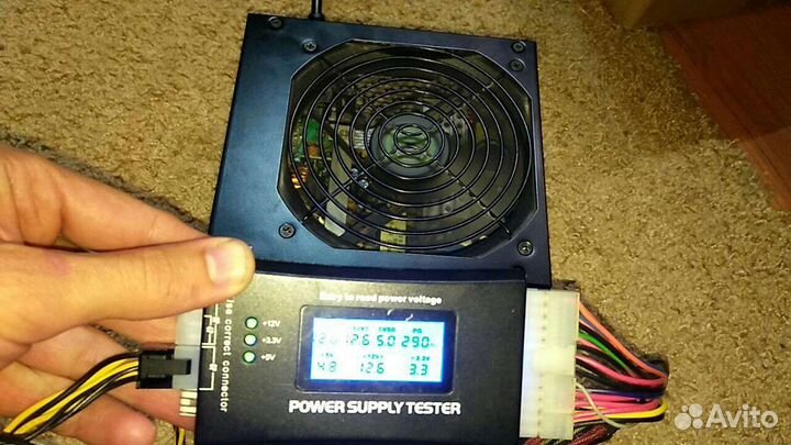 Блок питания 450w 8пин видео