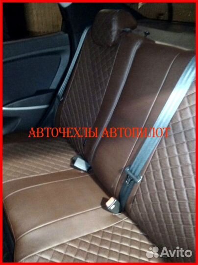 Чехлы Автопилот Hyundai Solaris 1 Hb из экокожи