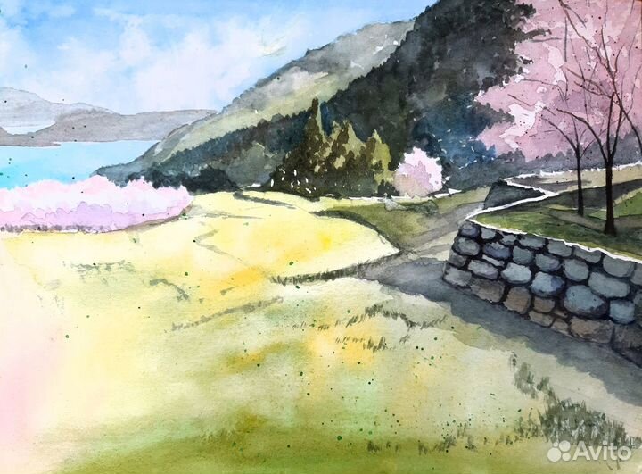 Картина акварель Натюрморт 