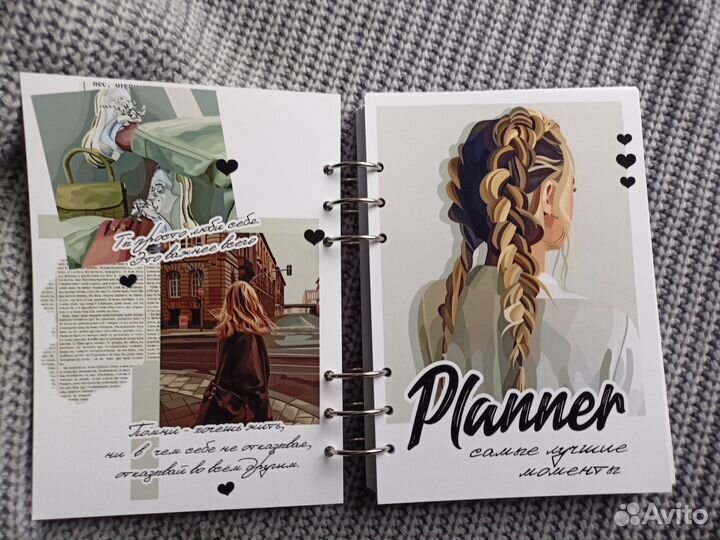 Планер женский на кольцах ручная работа