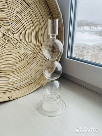 Подсвечник стекло h&m home