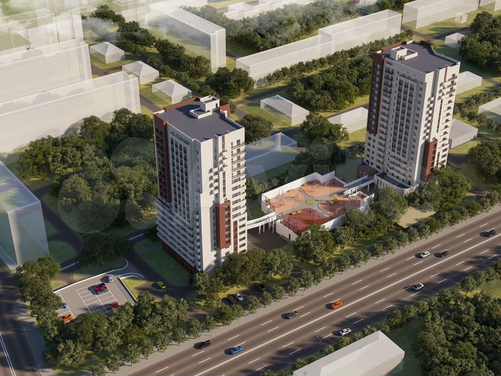 1-к. квартира, 48,7 м², 10/19 эт.