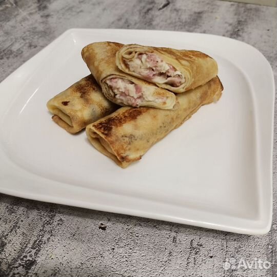 Блинчики домашние с мясом блины с начинкой сырники