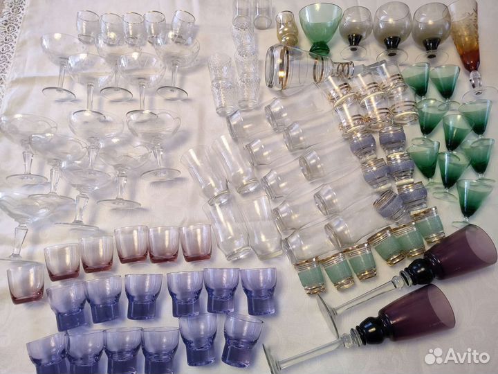 Фужеры, креманки, рюмки, стопки СССР