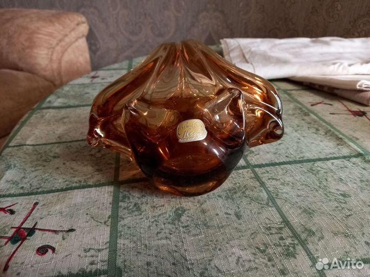 Конфетница Богемия Чехословакия