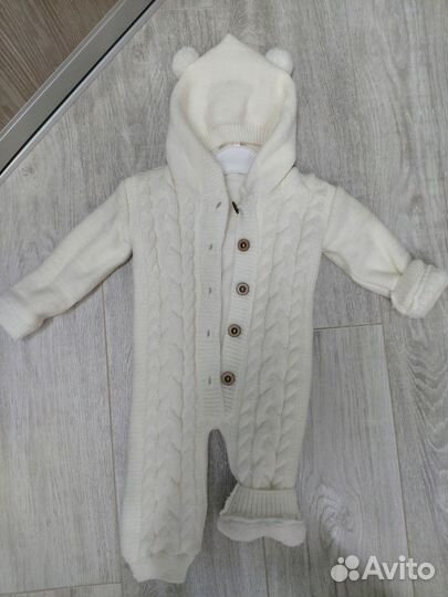 Комбинезон для малыша утеплённый 62р