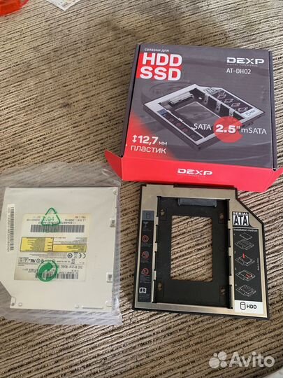 Салазки для hdd ssd dexp at-dh02 для ноутбука