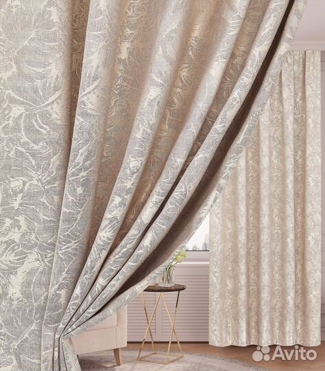 Шторы мрамор-цветок, на заказ