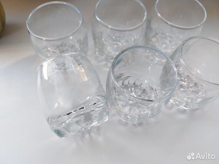 Хрустальные рюмки для коньяка СССР