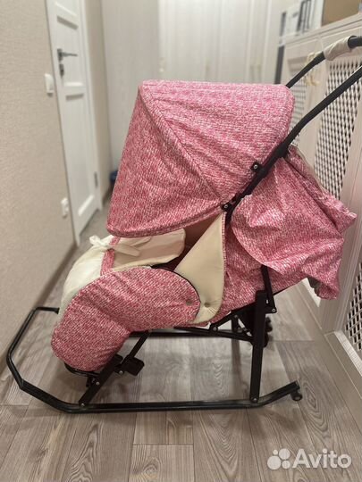 Детские санки коляска