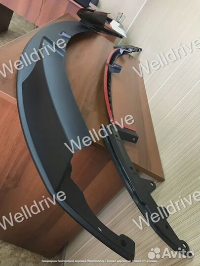 Обвес передний BMW 3 F30 M-Performance черный мат