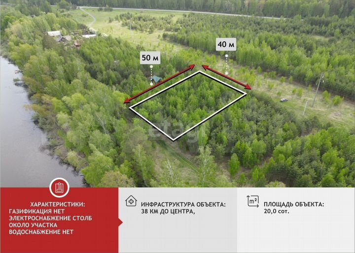 Участок 20 сот. (СНТ, ДНП)