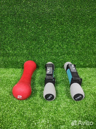 Гантель обрезиненная 2кг