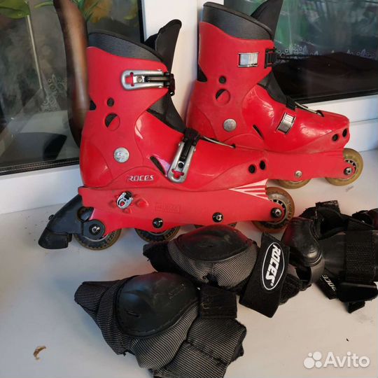 Роликовые коньки Roces раздвижные р 35 - 39 Ролики