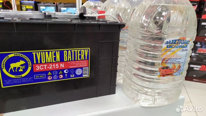 Комплект Аккумулятор 215Ач 6V Тюмень 1000A +электр