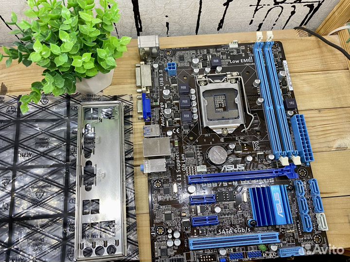 Материнская плата 1155 asus p8b75-m lx plus
