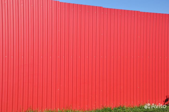 Забор из профлиста под ключ