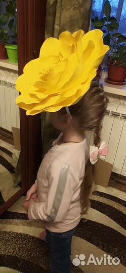 Ободок с огромной розой (цвет можно любой)