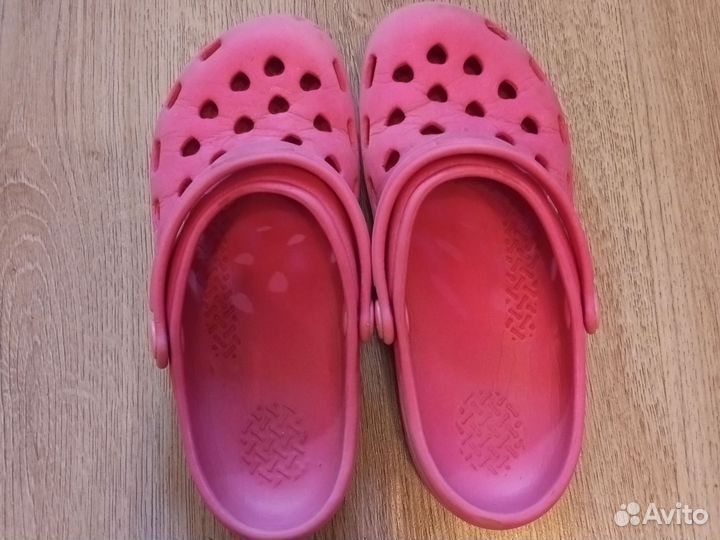 Кроксы розовые 30-31
