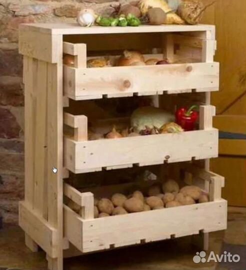 Ящик-стеллаж для хранения овощей